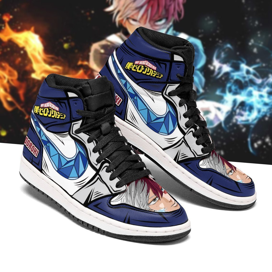 Shoto Todoroki J1s Sneakers - Image 2