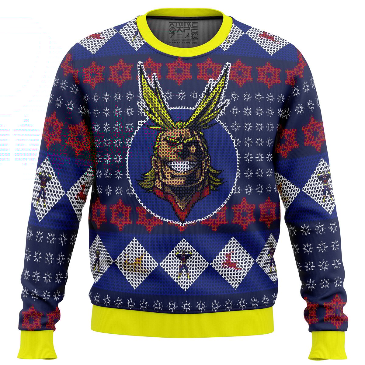 All Might My Hero Academia Ugly Christmas Sweater