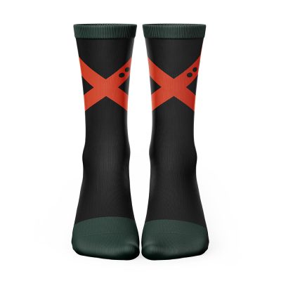 Bakugo My Hero Academia Socks FRONT mockup - My Hero Academia Gifts
