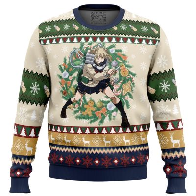 Himiko Tora Christmas My Hero Academia men sweatshirt FRONT mockup - My Hero Academia Gifts