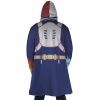Todoroki Shouto My Hero Academia Hooded Cloak Coat BACK Mockup - My Hero Academia Gifts
