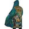 Trippy Deku My Hero Academia AOP Hooded Cloak Coat SIDE Mockup - My Hero Academia Gifts
