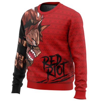 Unbreakable Red Riot My Hero Academia men sweatshirt SIDE FRONT mockup - My Hero Academia Gifts