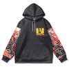bakugo Flat Hoodie front - My Hero Academia Gifts