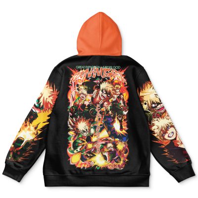 bakugo Streetwear Hoodie back - My Hero Academia Gifts