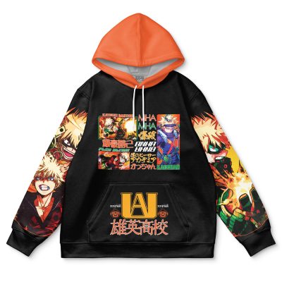 bakugo Streetwear Hoodie front - My Hero Academia Gifts