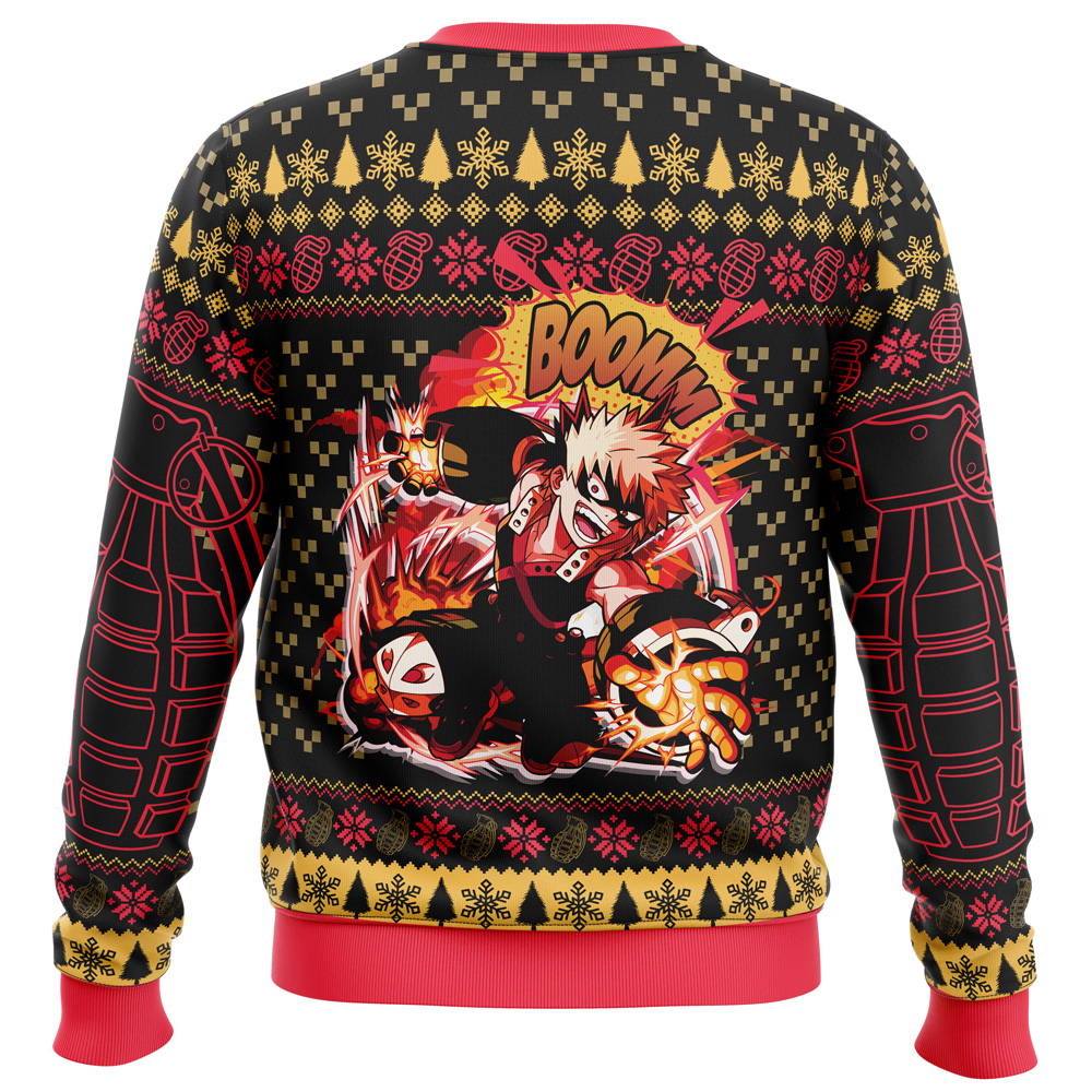 Katsuki Bakugo My Hero Academia Ugly Christmas Sweater - Image 2