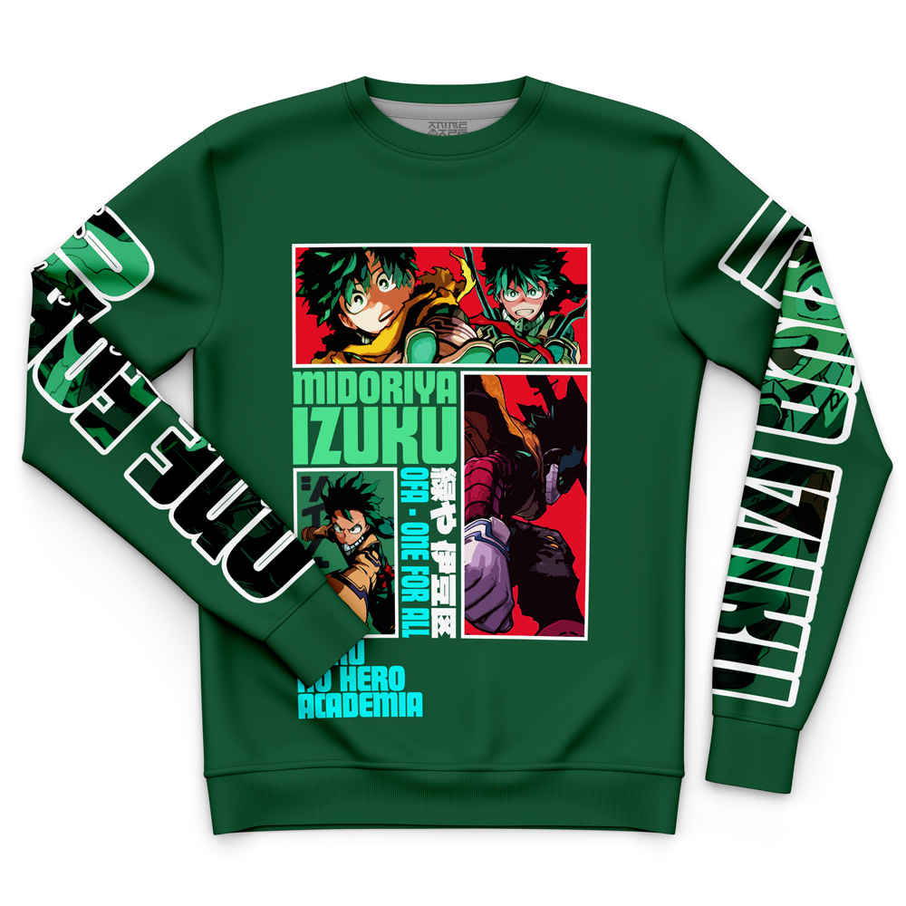 Midoriya Izuku My Hero Academia 3D Sweatshirt - Image 4