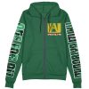 midoriya Zip Hoodie Front Mockup - My Hero Academia Gifts
